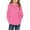 Pink, variant on Ruyang Girls Fleece Pullover Sweatshirt Oversized Fuzzy Hoodies Kids Fall Winter Warm Plain Hooded Sweatshirts Pocket