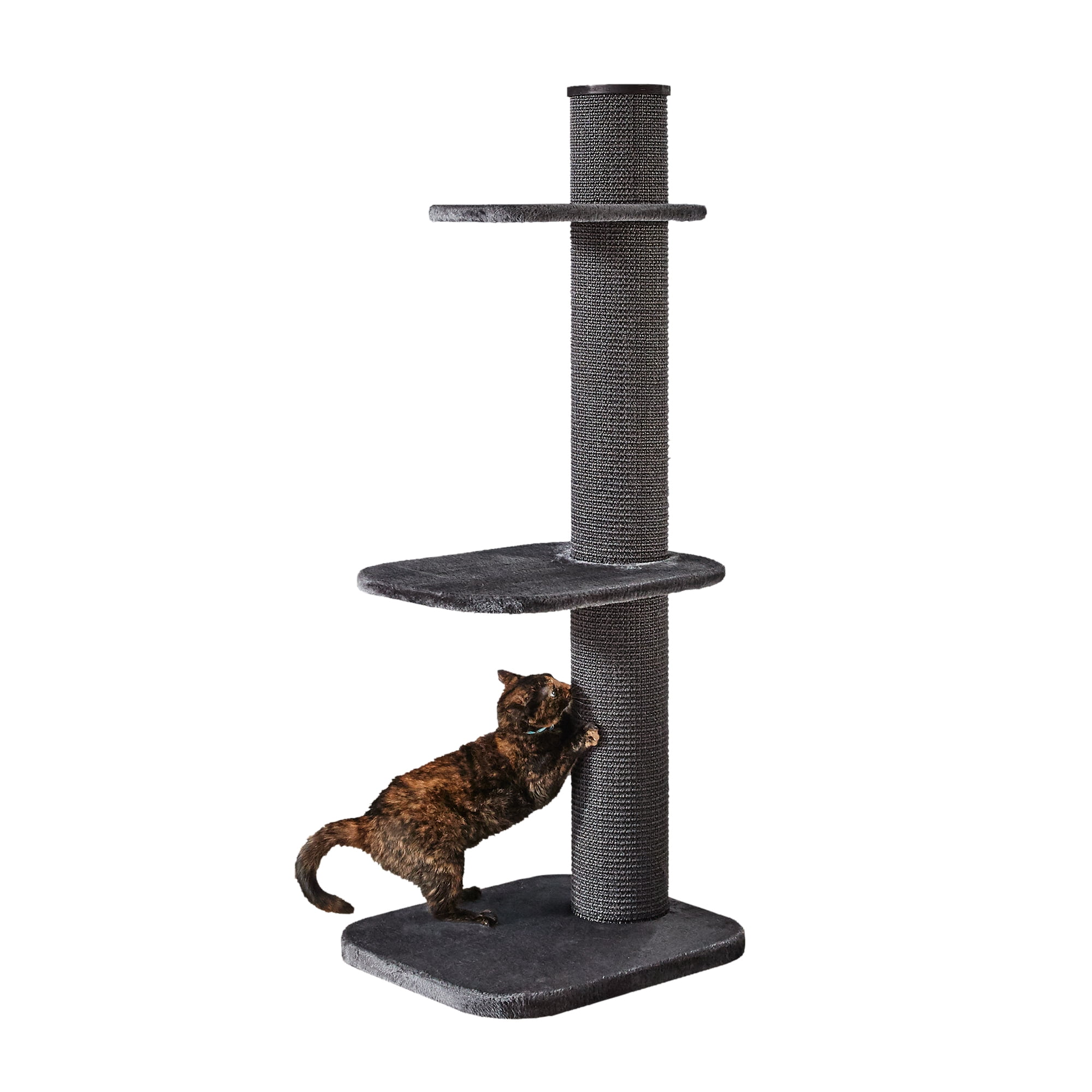 Two by Two Maple Cat Tree 3 Grey 58.3-inch Cat Scratching Post