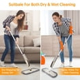 thumbnail image 4 of MEXERRIS Spray Mops for Floor Cleaning - Wet Dry Dust Kitchen Floor Mop with 410ML Refillable Bottle 360&Acirc;&deg;Rotatable Hardwood Mop for Laminate Wood, 4 of 5