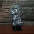 thumbnail image 2 of 3d Led Cute Robot Dog Desk Lamp 7 Color Change Cartoon Modelling Touch Light Fixture Home Decor Bedside Sleep Night Light, 2 of 4