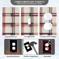 thumbnail image 3 of Yayeee Toggle Light Switch Wall Plate 1-Gang 4.5"x2.7" Home Decorative Outlet Cover, Red Tartan, 3 of 7