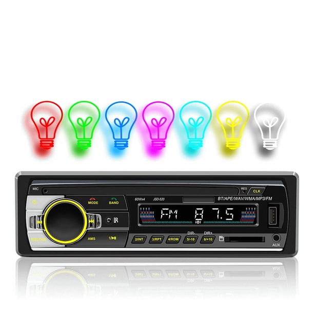 Reproductor MP3 para coche VBESTLIFE U Disk, radio de coche, pantalla LED BT4.0