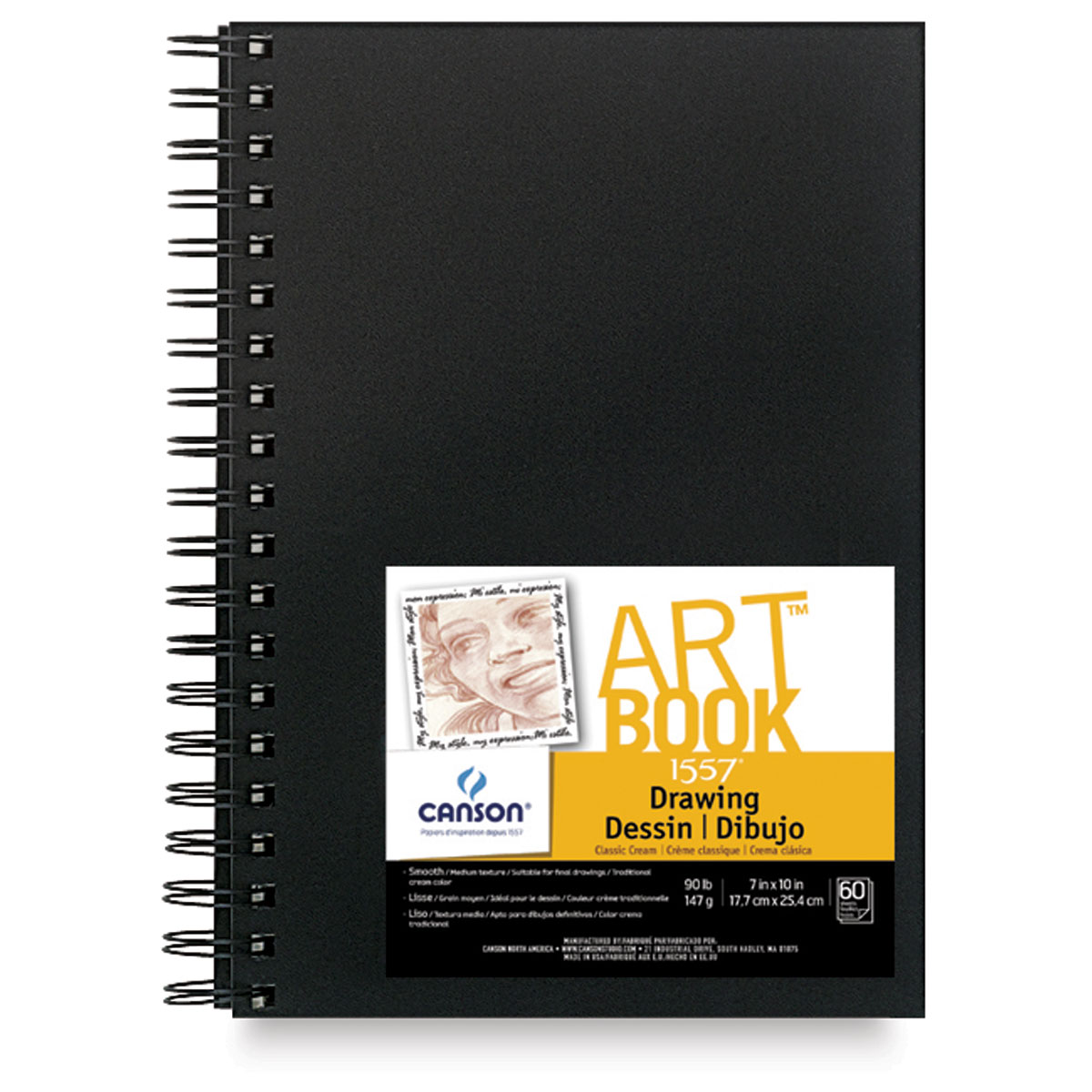 Canson Field Drawing Book - 10" x 7", Wirebound, 60 Sheets - image 2 of 2