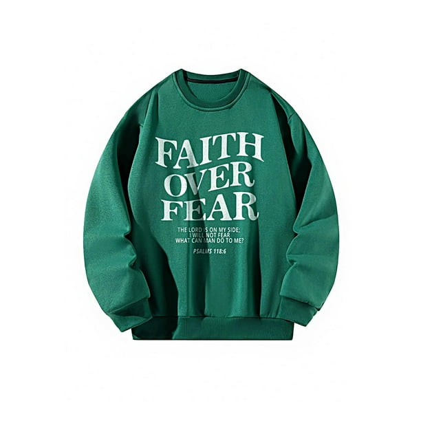 Sudadera de cuello redondo para mujer, suéteres de cuello redondo de otoño para viajes, vacaciones, señoras Verde