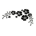thumbnail image 2 of Deyuer Fashion Flower Blossom Car Decal Sticker Auto Truck Bumper Door Window Decor,Black, 2 of 8