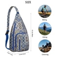 thumbnail image 2 of Retro Geometric Sling Backpack - Vintage Abstract Crossbody Bag, Multi-Functional Hiking Pack, 2 of 4