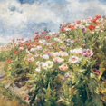 thumbnail image 2 of Egner| Marie 20x20 Gold Ornate Wood Framed with Double Matting Museum Art Print Titled - Seaside Poppies, 2 of 4