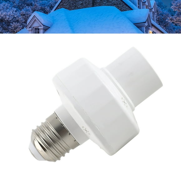ABS Remote Control Light Bulb Socket Remote Light Bulb Socket with Remote Control Low Power Consumption for E27 Bulb Base