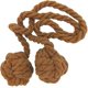 thumbnail image 2 of Conjunto de 2 piezas de cuerda de cortina con dos bolas, cuerda trenzada hecha a mano Feliz Sencillez, 2 of 4