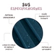 thumbnail image 4 of Panel Decorativo WPC 3D Tipo Lambrín Azul Oscuro 12 Piezas 1m x 16cm Pared Interior, 4 of 6
