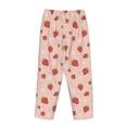thumbnail image 5 of Goofa Strawberries Printed Soft Pajama Pants for Women, Wide Leg Comfy Casual Lounge Yoga Pants-X-Large, 5 of 9
