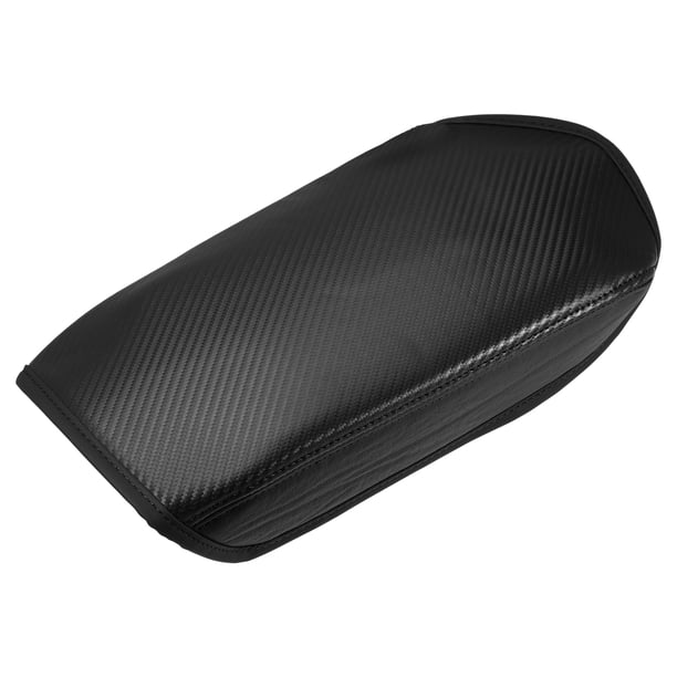 Almohadilla de la cubierta de la consola central Protector impermeable de la cubierta del reposabrazos del coche para Mitsubishi Outlander 2022 2023 patrón de fibra de carbono de cuero de imitación negro Unique Bargains apoyabrazos automotrices