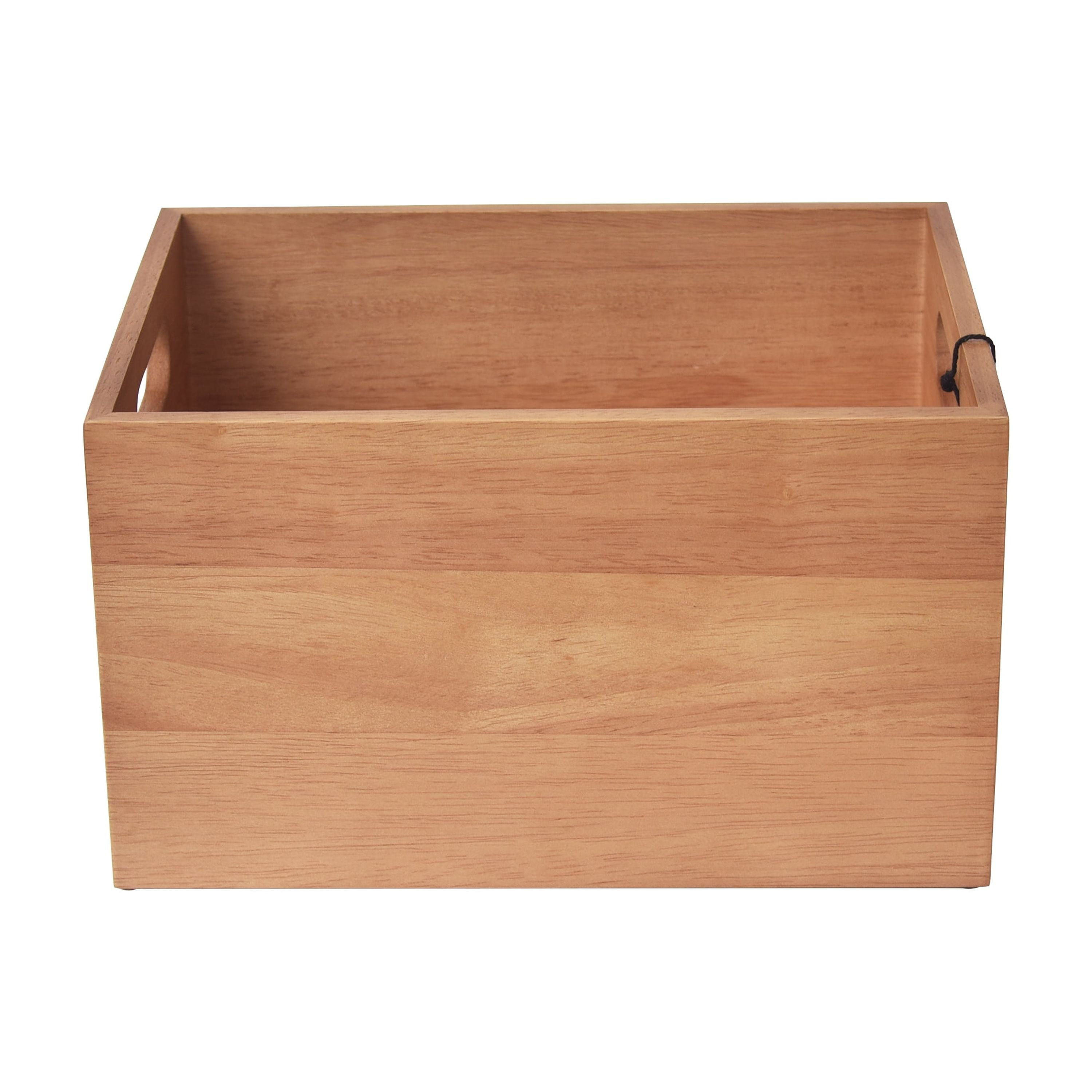 Better Homes & Gardens Wood Basket, Light Honey