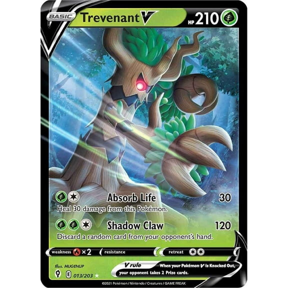 Pokemon Evolving Skies Trevenant V #013