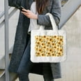 thumbnail image 7 of Yiaed Scottish Plaid Sunflower Print Fluffy Shoulder Bag Plush Bags Women Ladies Tote Bag Fluffy White Furry Purse Handbag for Autumn and Winter, 7 of 7
