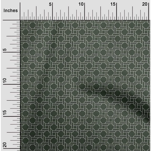 oneOone Cotton Cambric Fabric Shapes Geometric Sashiko Print Fabric by Yard 56 Inch Wide