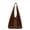 brown, variant on Vintage Suede PU Tote Bag for Women, Rivet Detail & Magnetic Snap, Large Capacity Shoulder Handheld Underarm Bag for Daily Use (11.42" x 9.06" x 3.94", 0.46 lb)