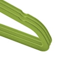 thumbnail image 3 of Perchas de terciopelo Casafield para ropa de bebés y niños pequeños, 28 cm - Verde lima, 3 of 7