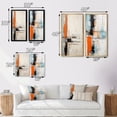 thumbnail image 4 of Designart "Fleeting Patience Minimal Abstract III" Abstract Painting Framed Wall Art Set Of 2 - Modern Blue Framed Wall Art Set Of 2, 4 of 6