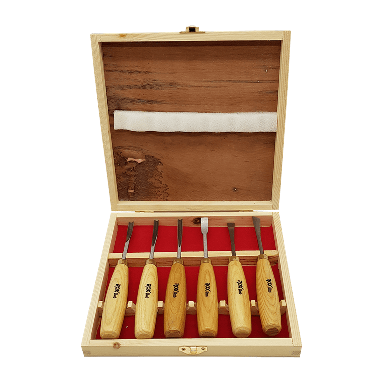 ROX Wood 6-Pieces Woodworking Wood Carving Tools Set with Hand