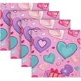 thumbnail image 5 of GZHJMY Valentine's Day Heart Cloth Napkins 4 Pack - 20x20In Soft Washable Dinner Napkin Home Decor Napkin for Dinners Weddings Cocktail Kitchen Decorative Washcloths, 5 of 7