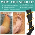 thumbnail image 2 of 8 Pairs Medical Sport Compression Socks - 15-20mmhg Graduated Knee-High Support for Men & Women, Ideal for Soccer, Running, and Nurses, 2 of 6