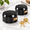 Black 2Pack, variant on Blue 4Pack 6061 Solid Aluminum Keyed Alike Puck Lock Set with 8 Keys