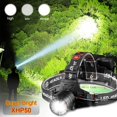 thumbnail image 2 of Super Bright Headlamp P50 IBAOLEA D Flashlight Headlamp, 20,000 Lumens High-Power Strong Headlamp 3 Modes USB Rechargeable Waterproof Headlamp Flashlight, with Mobile Power Function - -, 2 of 7