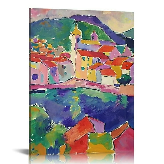 COMIO Matisse Wall Art ,Vintage Matisse Poster for Aesthetic Room Decor, Abstract Henri Matisse Flower Market Print Painting Framed Canvas Wall Art for Bedroom, Bathroom, Living Room Neutral Wall