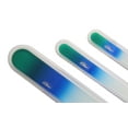 thumbnail image 3 of iDiva 3 Piece Czech Mani/Pedi Crystal Glass Nail File Set - 3.5 in. , 5.5 in. & 7.5 in.(Green/Blue), 3 of 4