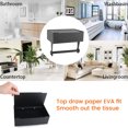 thumbnail image 4 of Muyoka MTFun Soporte de papel higiénico con estante Dispensador de toallitas para baño con estante de almacenamiento de toallitas Montado en la pared Soporte de papel de acero inoxidable Almacenamient Muyoka Hogar, 4 of 5