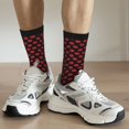 thumbnail image 6 of Fuzoiu Sexy Red Lips Kiss Print Athletic Crew Socks for Men & Women,Casual Crew Socks,Above Ankle Crew Socks for Business, Casual, 6 of 6