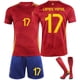 thumbnail image 1 of 25 España Local Rojo No. 17 Lamin Yamal Fútbol Tema Jersey Fútbol Kit Niños Adulto Tamaño, 1 of 2