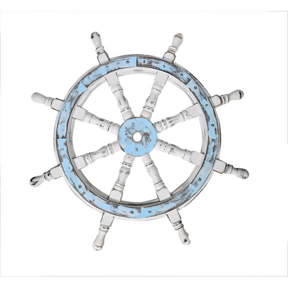 Handmade Wooden Ship Wheel | Pirate Rustic Captain Wheel | Personal Engraved Boat Wheel | Wall Home Décor Nautical Style Wall Décor Wheel
