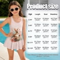 thumbnail image 7 of Xixirimido Bunny Floral Print Girls Swimsuit Sleeveless One Piece Skirted Swimwear Modest Hawaiian Bathing Suit for Beach Water Park Kids Swim Dress， Pink, 5-6 Years, 7 of 7