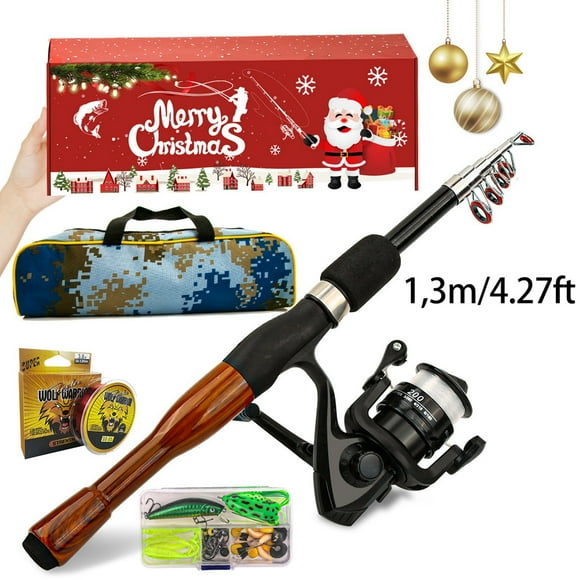 Fishing Rod Combo Kit Complete Outdoor Angling Gear Tackle Set For Serious Fishermen