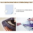 thumbnail image 4 of New brothread Fusible Iron on Tear Away Machine Embroidery Stabilizer Backing 12" x 25 Yd roll - Medium Weight 1.8 oz - 3 Options - Tear Away/Cut Away/No Show Mesh, 4 of 5