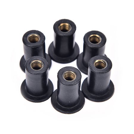 6pcs M5 rubber grommet well nuts blind fastener windscreen kayak accessories WA