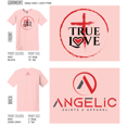 thumbnail image 3 of "True Love The Cross" - Women’s T-shirt (Pink Large), 3 of 4