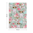 thumbnail image 3 of 4 Pcs Funny Kitchen Towels,Jack Russell Terrier Dog and Flower Microfiber Dish Towels,Kitchen Tea Towels,Kitchen Towel Set (18" X 26"), 3 of 3