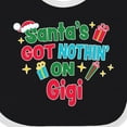 thumbnail image 4 of Inktastic Santa's Got Nothin' on Gigi with Christmas Presents Boys or Girls Baby Bib, 4 of 4
