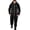 Z1-1-Black, variant on CHENge Mens Hooded Jumpsuit Full Zip Up Onesie Work Coverall Rompers Plus Size One Piece Overalls Jogging Suit with Pockets