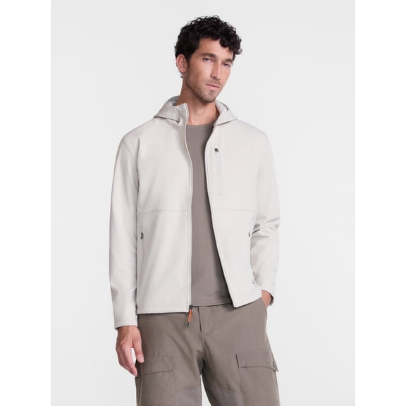 Ozark Trail Men's and Big Men's Softshell Jacket with Hood, Sizes S-3XL