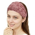 thumbnail image 4 of Unique Bargains 1 Pc Headband Flower Double-sided Wide Hairband for Women Pink, 4 of 5