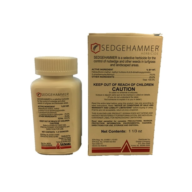 SedgeHammer Turf Herbicide for Nutsedge and Weeds WP 1000 Sq Walmart