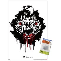 Netflix The Witcher Season 2 - Basilisk Head Wall Poster with Pushpins, 14.725" x 22.375"