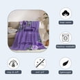 thumbnail image 6 of Best Mom Blanket from Daughter Son Mothers Day Blanket for Mom Mothers Birthday Gift Blanket for Mom Purple I Love You Dear Mom Letter To My Mom Throw Blanket Floral Blanket for Couch Bed 50x60, 6 of 6