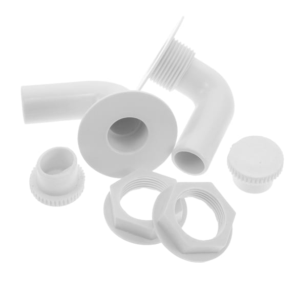 LOLIPPYY Set of 2 White Plastic Refrigerator Drain Plugs, and Leakproof Cooler Drain Plug Replacement