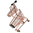 thumbnail image 2 of Shisuyan Desk Accessory Mini Shopping Cart Iron 1Pcs 6.48x3.73x5.31in, 2 of 8