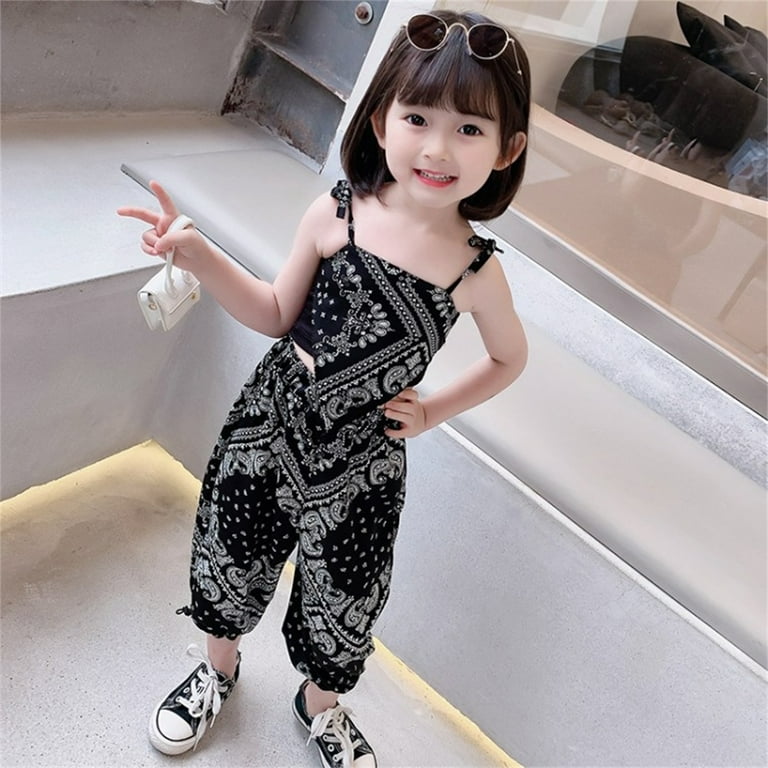 Rainbow Baby Outfit Staff for Baby Girl Kids Toddler Baby Girls Autumn Summer Print Cotton Sleeveless Vest Pants Set Clothes Girl Princess Outfits
